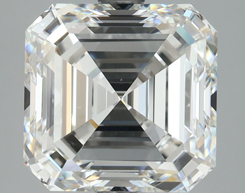 3.87 Carat Asscher Shaped Ideal Cut VVS2 IGI Certified Lab Grown Diamond