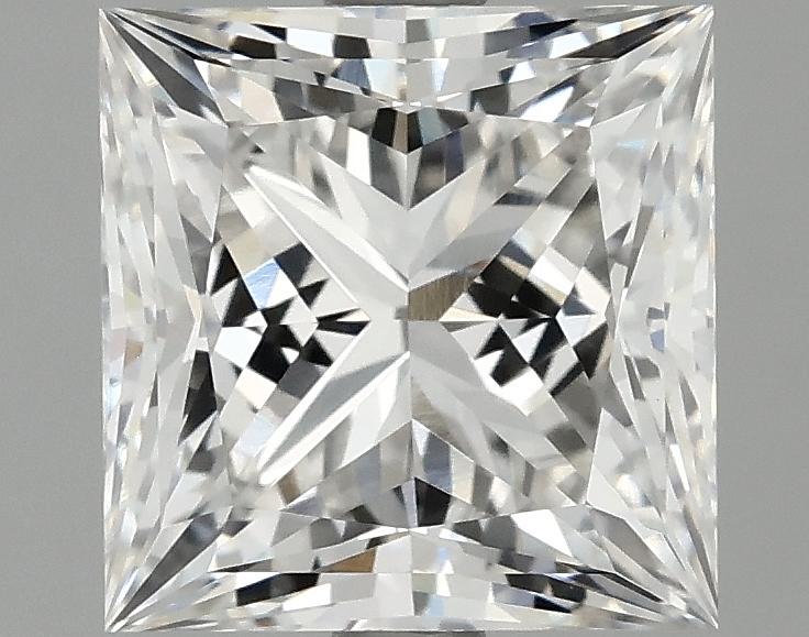 2.45 Carat Princess Shaped Ideal Cut VVS2 IGI Certified Lab Grown Diamond