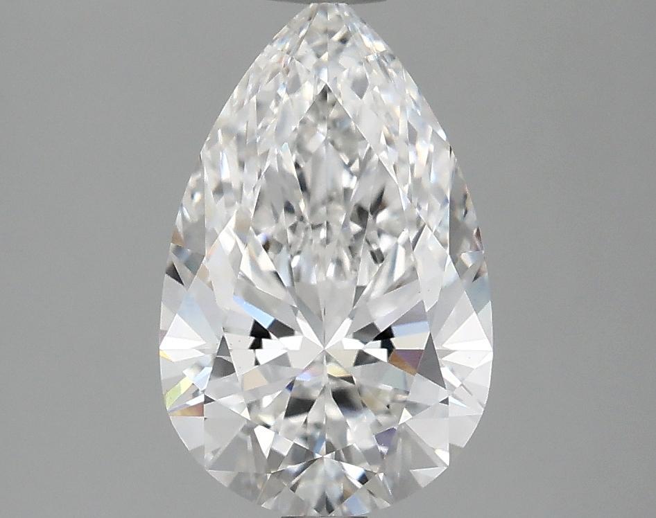 2.05 Carat Pear Shaped Ideal Cut VVS2 IGI Certified Lab Grown Diamond
