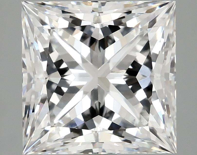5.08 Carat Princess Shaped Ideal Cut VVS2 IGI Certified Lab Grown Diamond