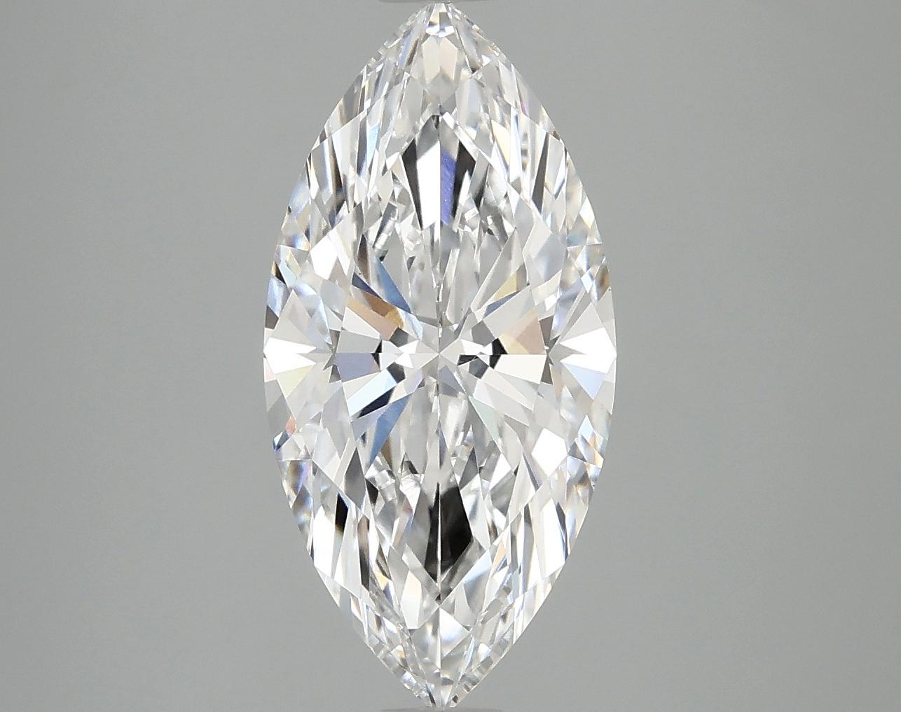 3.09 Carat Marquise Shaped Ideal Cut VVS2 IGI Certified Lab Grown Diamond