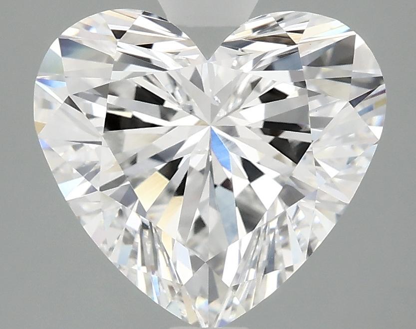 3.08 Carat Heart Shaped Ideal Cut VS2 IGI Certified Lab Grown Diamond