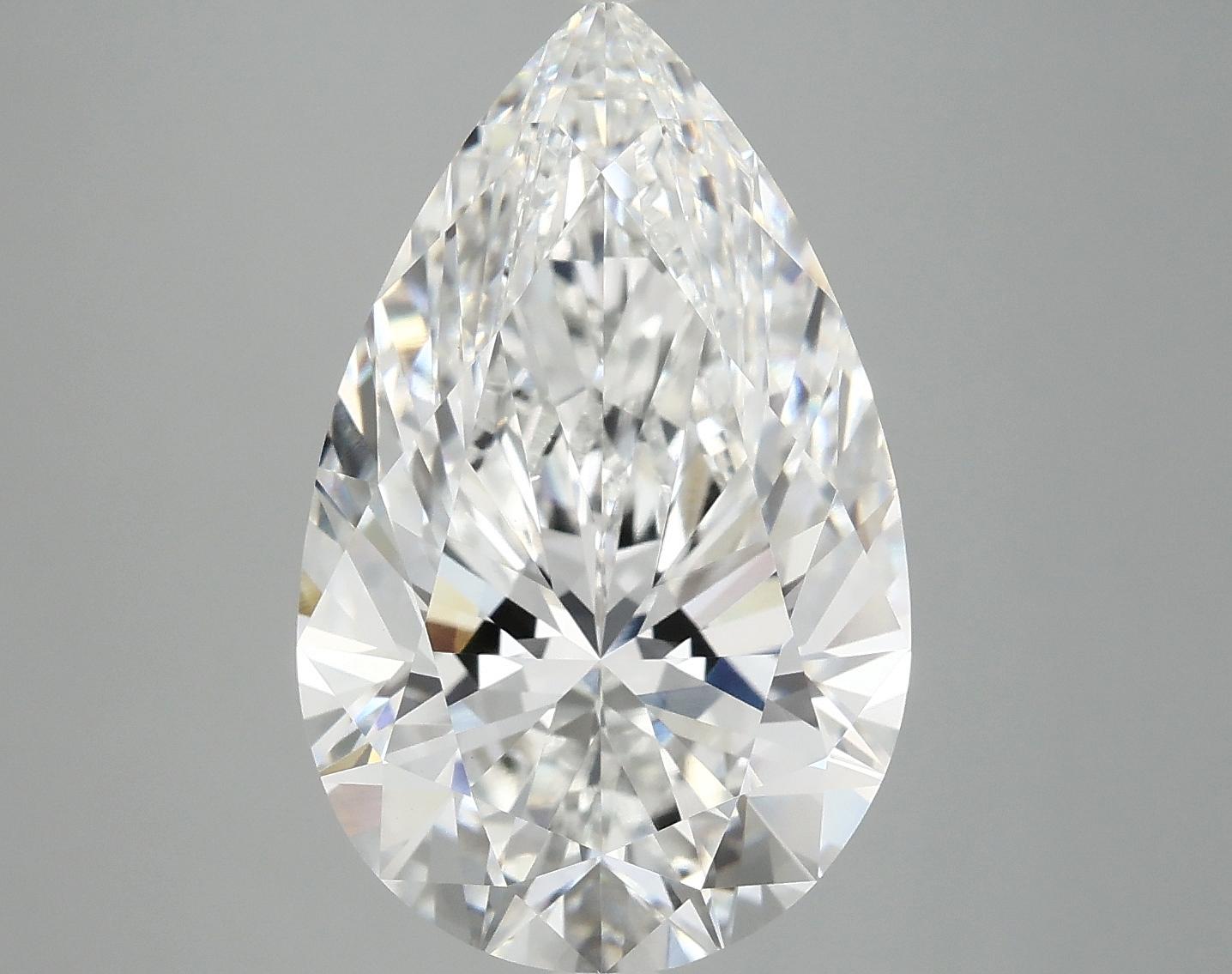 7.12 Carat Pear Shaped Ideal Cut VVS2 IGI Certified Lab Grown Diamond