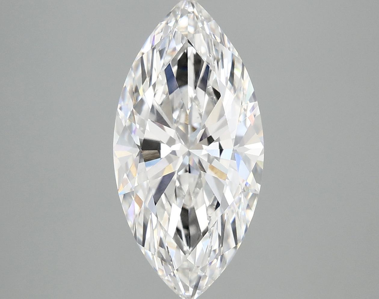 3.08 Carat Marquise Shaped Ideal Cut VVS2 IGI Certified Lab Grown Diamond