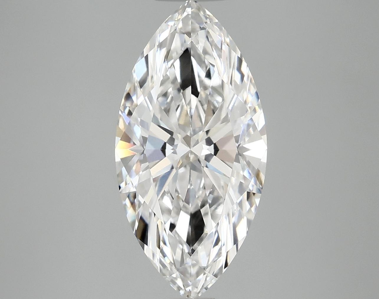 3.1 Carat Marquise Shaped Ideal Cut VVS2 IGI Certified Lab Grown Diamond