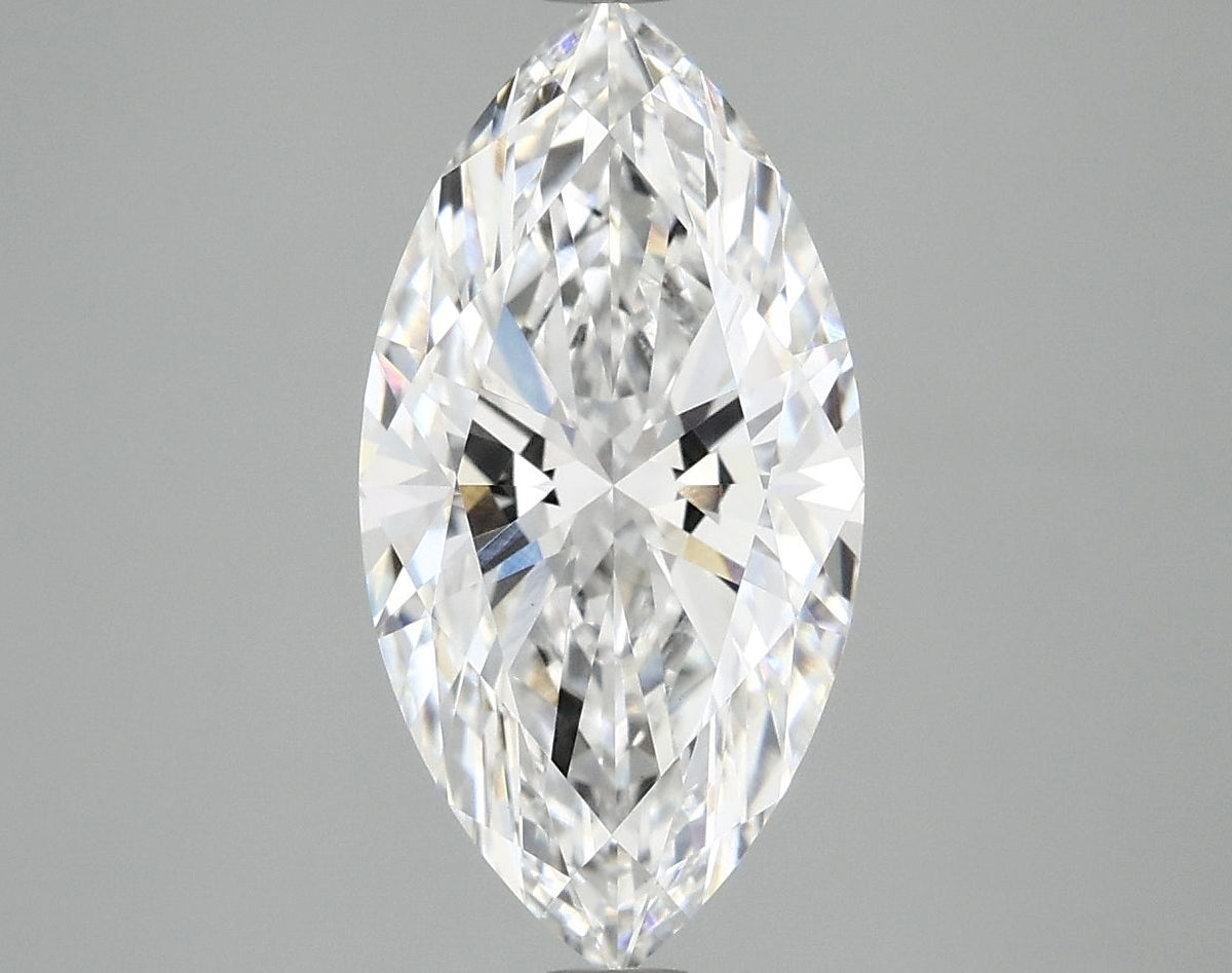 3.07 Carat Marquise Shaped Ideal Cut VVS2 IGI Certified Lab Grown Diamond