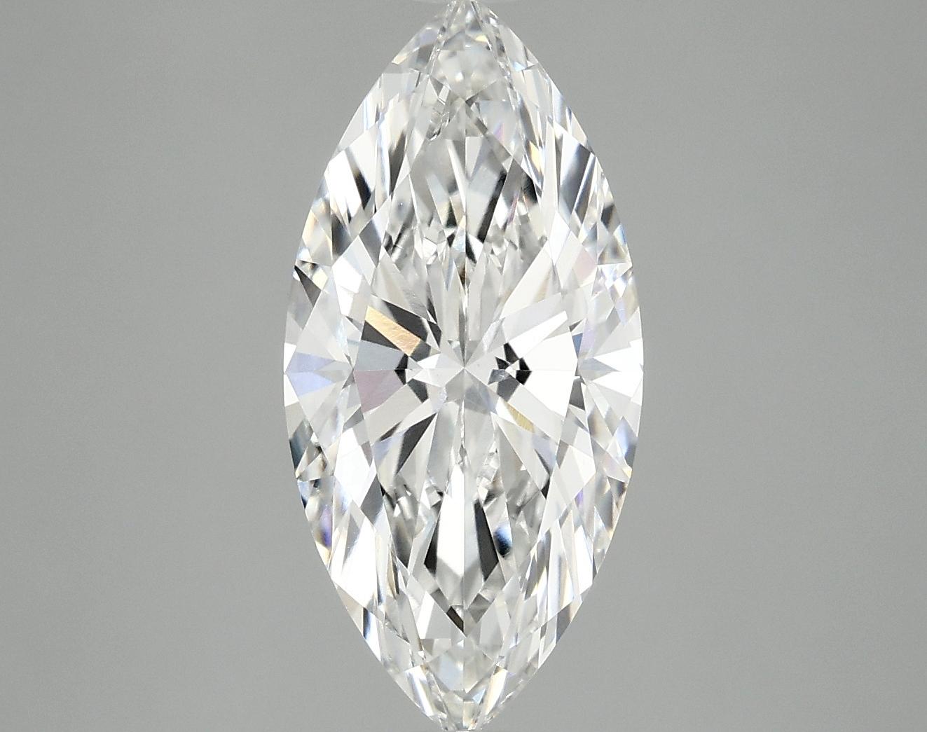 3.03 Carat Marquise Shaped Excellent Cut VVS2 IGI Certified Lab Grown Diamond