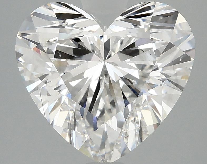 3.08 Carat Heart Shaped Ideal Cut SI1 IGI Certified Lab Grown Diamond