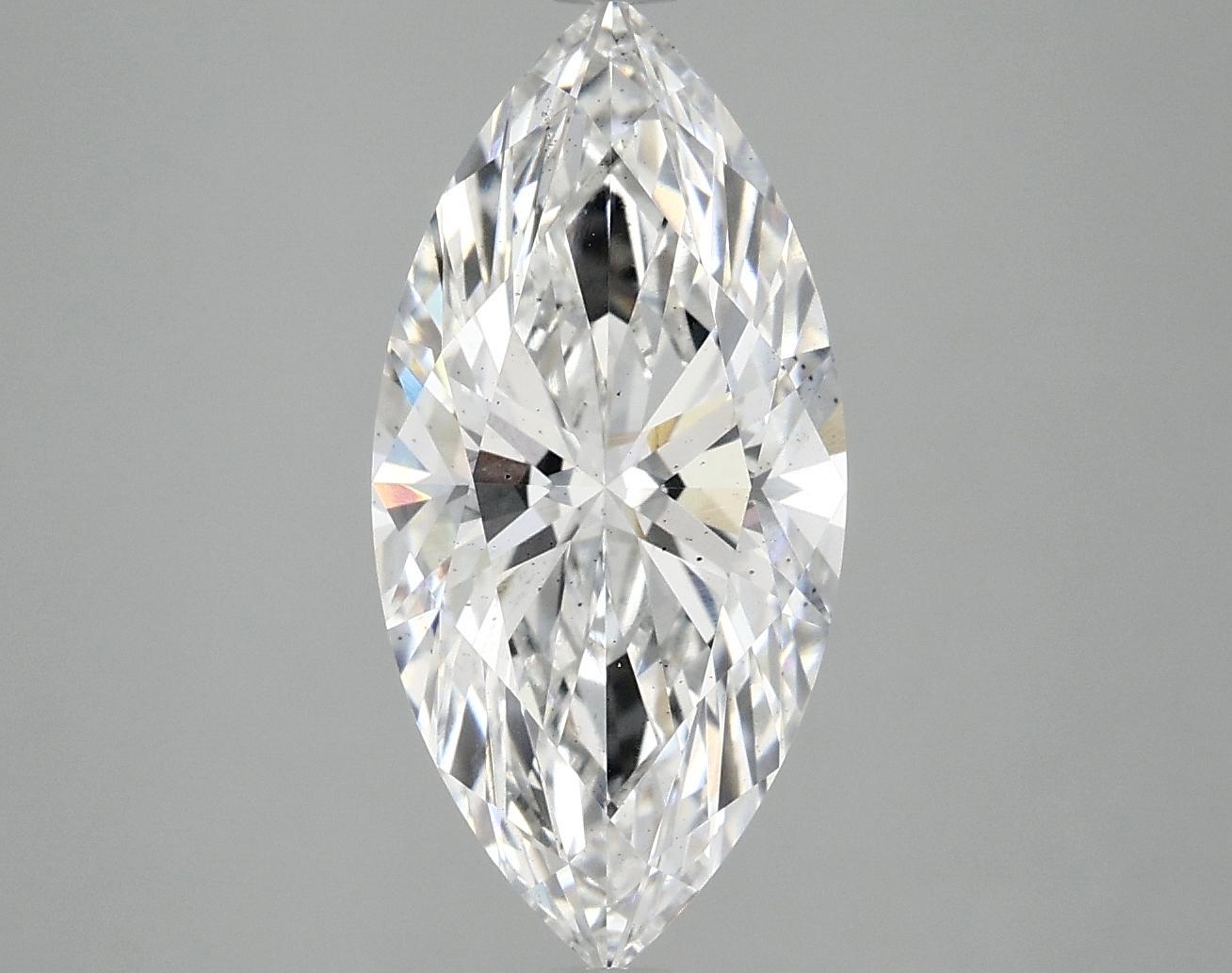 3.08 Carat Marquise Shaped Excellent Cut SI1 IGI Certified Lab Grown Diamond