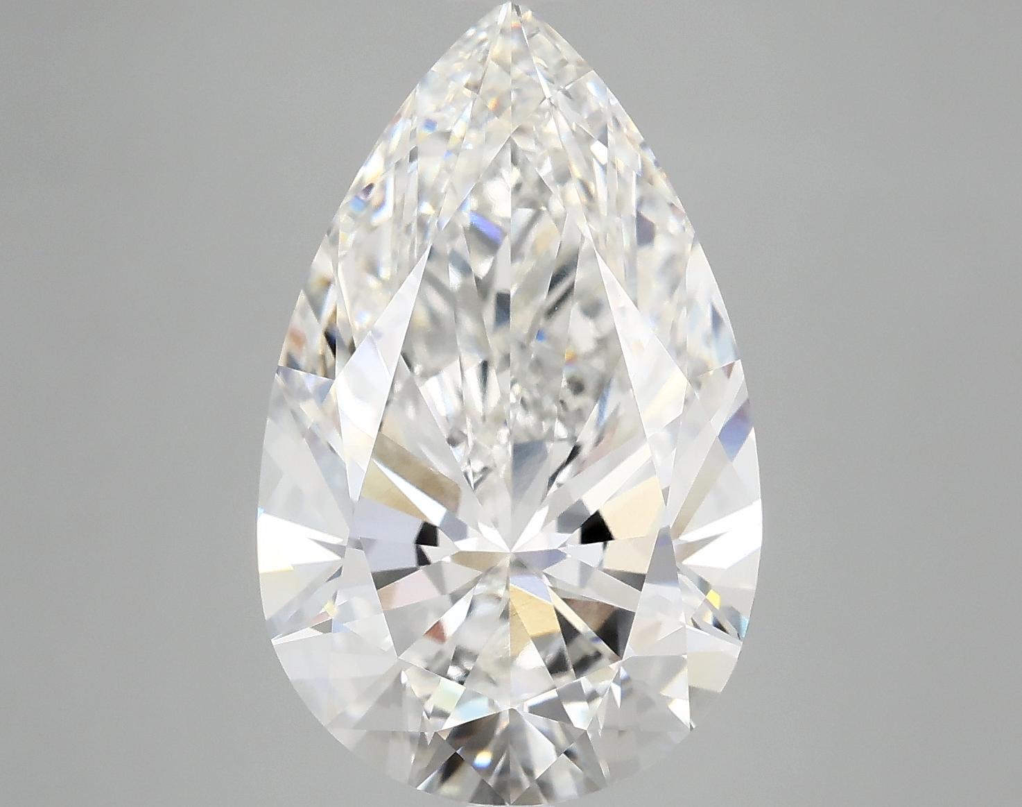7.01 Carat Pear Shaped Ideal Cut VVS2 IGI Certified Lab Grown Diamond