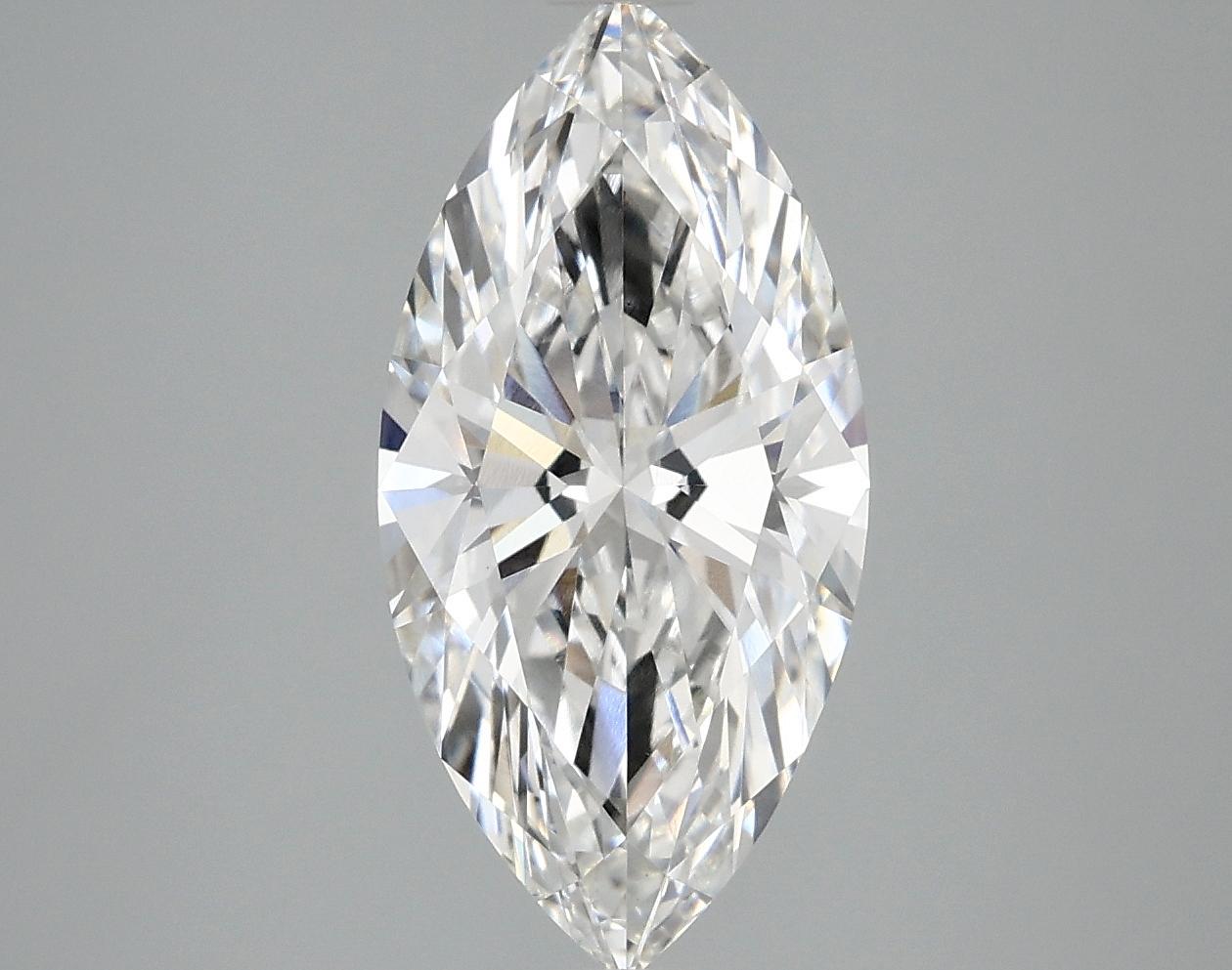 3.03 Carat Marquise Shaped Ideal Cut VVS2 IGI Certified Lab Grown Diamond