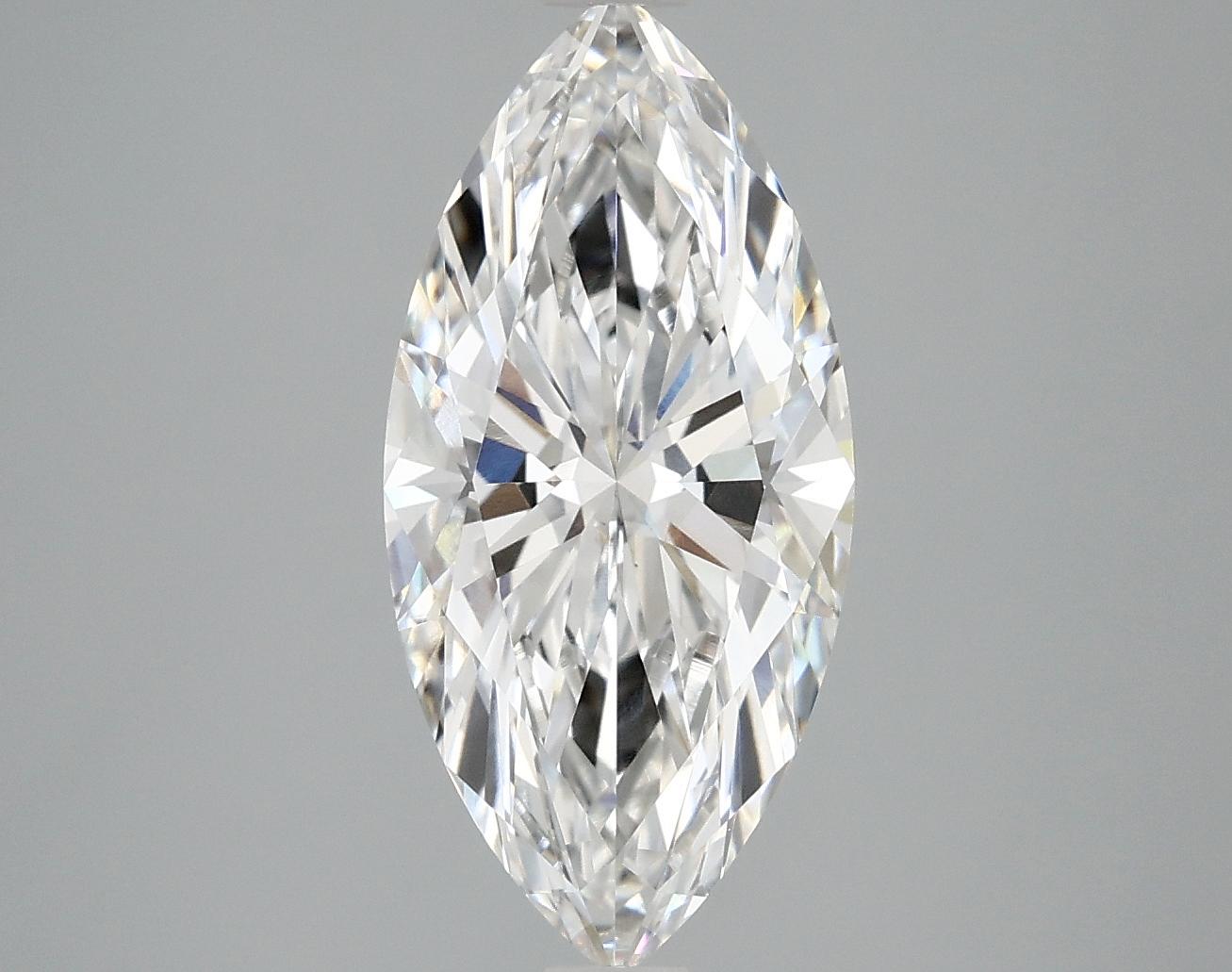 3.04 Carat Marquise Shaped Excellent Cut VVS2 IGI Certified Lab Grown Diamond