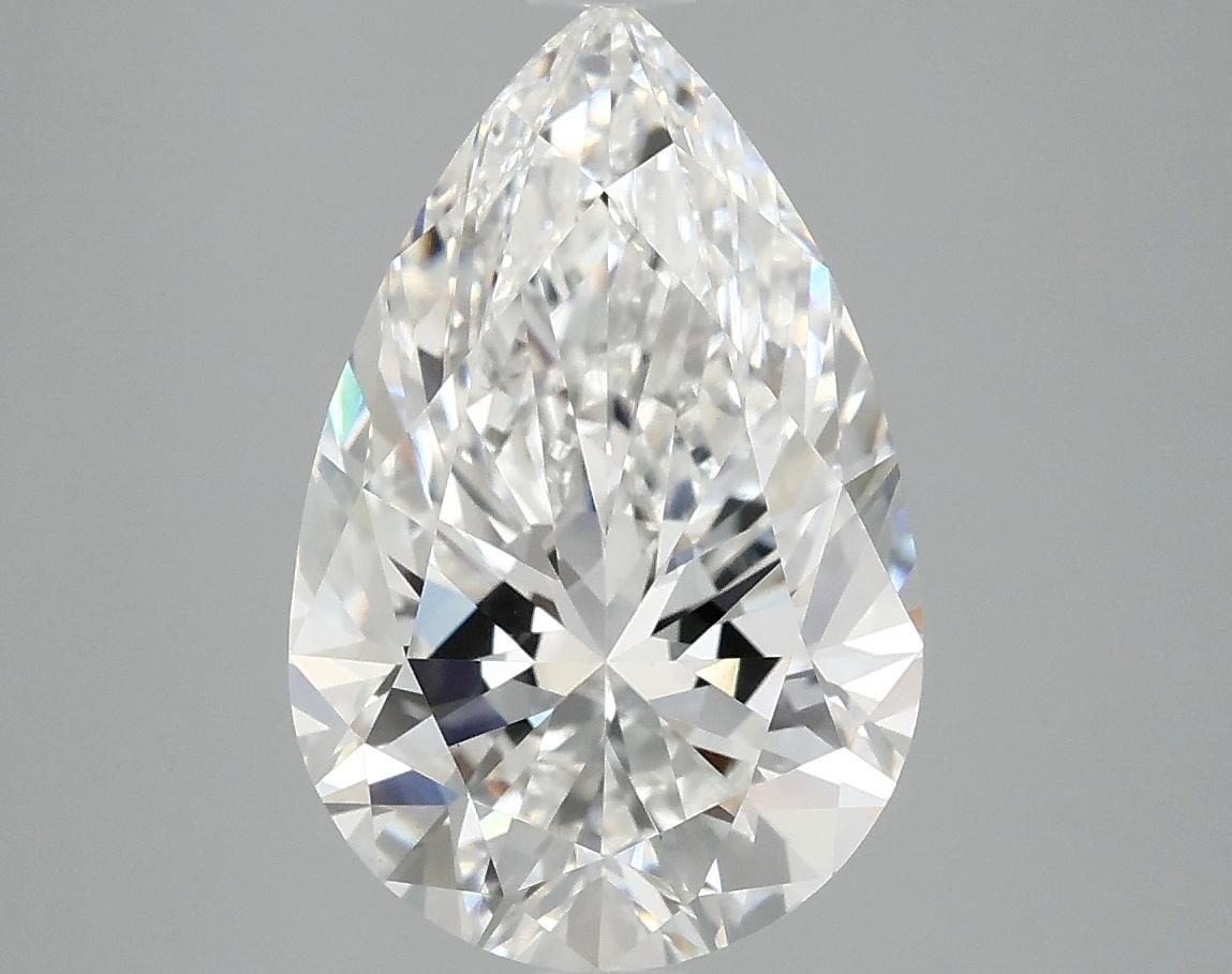 4.0 Carat Pear Shaped Ideal Cut VVS2 IGI Certified Lab Grown Diamond