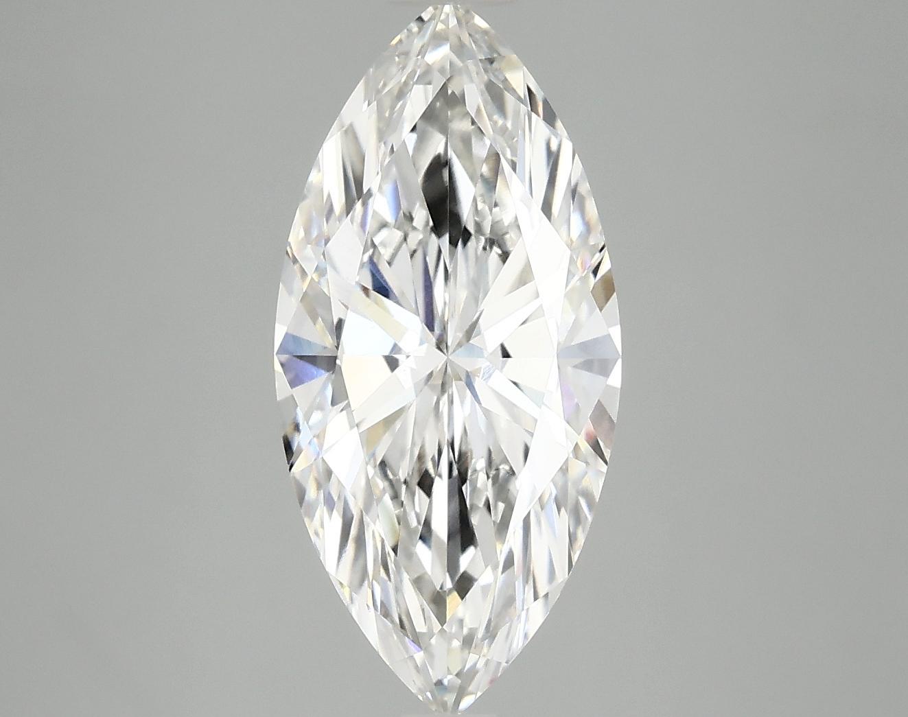 3.06 Carat Marquise Shaped Excellent Cut VVS2 IGI Certified Lab Grown Diamond