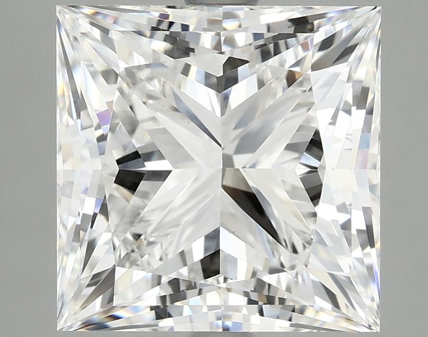 5.08 Carat Princess Shaped Ideal Cut VVS2 IGI Certified Lab Grown Diamond