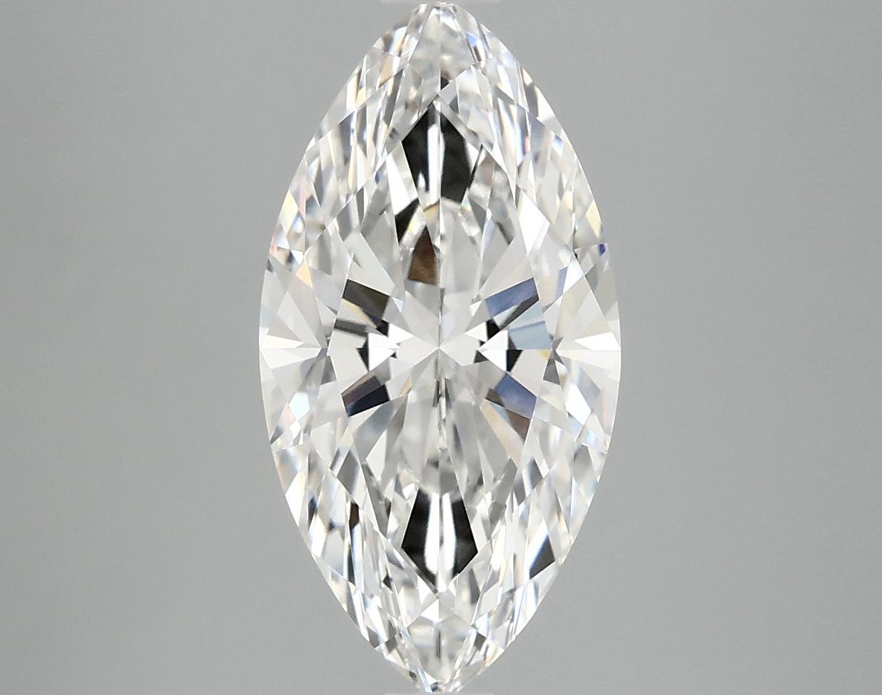 3.08 Carat Marquise Shaped Ideal Cut VVS2 IGI Certified Lab Grown Diamond