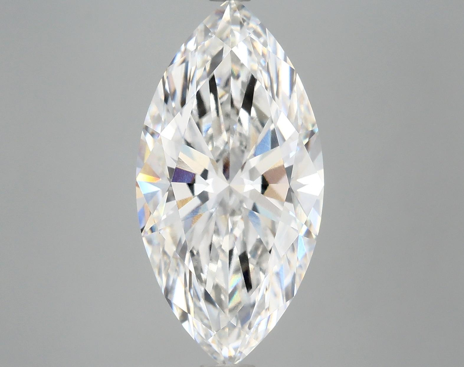 6.0 Carat Marquise Shaped Ideal Cut VVS2 IGI Certified Lab Grown Diamond
