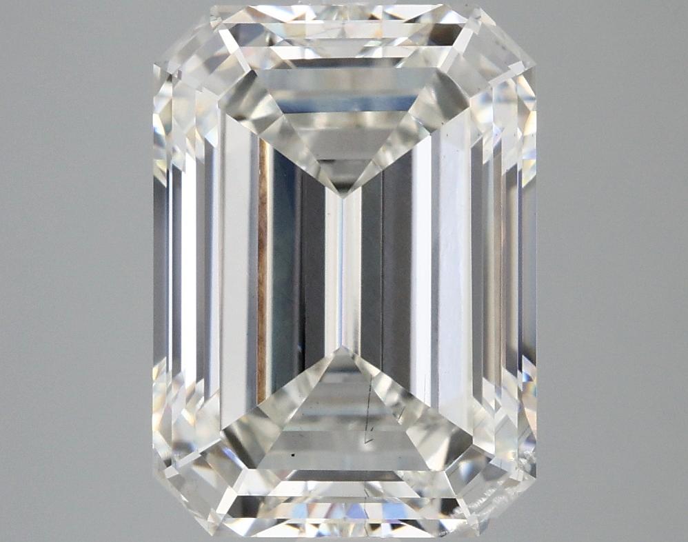5.08 Carat Emerald Shaped Excellent Cut SI1 IGI Certified Lab Grown Diamond
