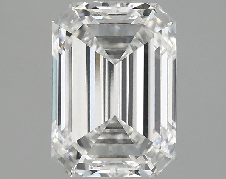 2.08 Carat Emerald Shaped Ideal Cut VVS2 IGI Certified Lab Grown Diamond