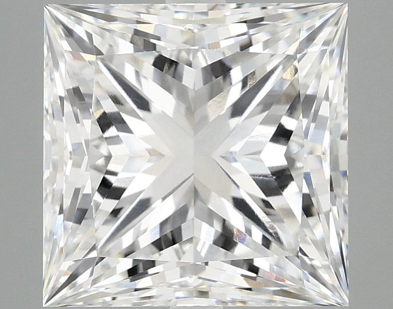 4.91 Carat Princess Shaped Ideal Cut VVS2 IGI Certified Lab Grown Diamond
