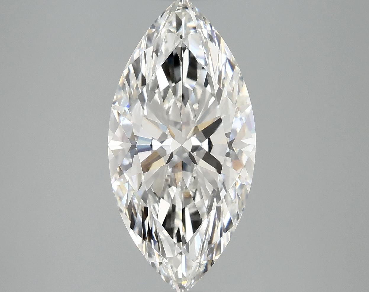 3.07 Carat Marquise Shaped Ideal Cut VVS2 IGI Certified Lab Grown Diamond