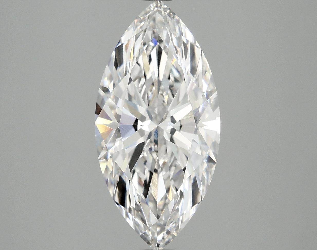 2.57 Carat Marquise Shaped Ideal Cut VVS2 IGI Certified Lab Grown Diamond