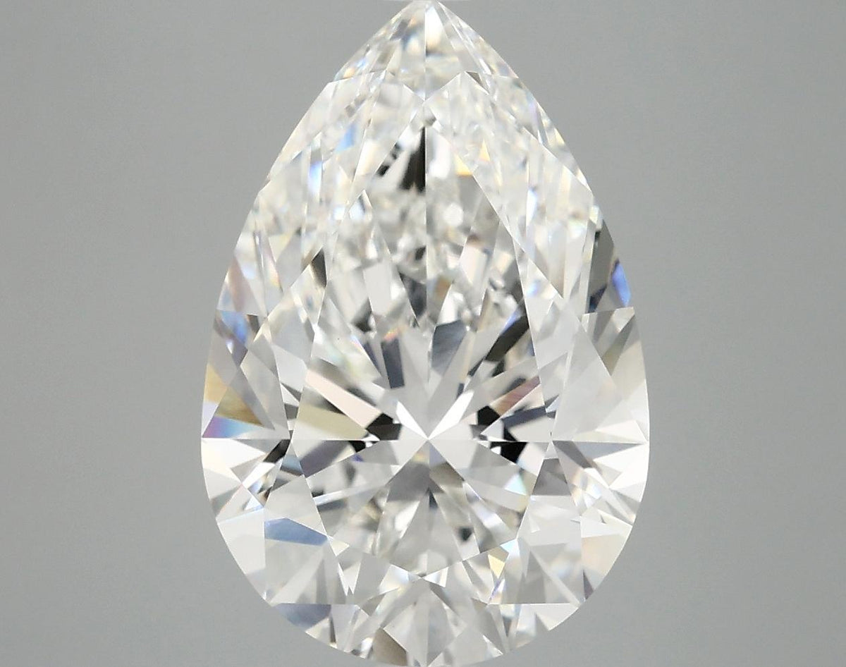 6.15 Carat Pear Shaped Excellent Cut VVS2 IGI Certified Lab Grown Diamond