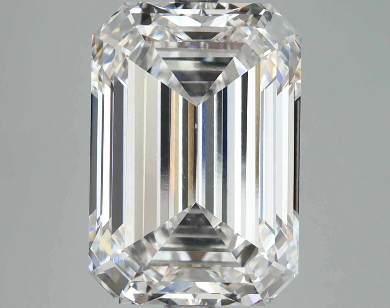 7.19 Carat Emerald Shaped Ideal Cut VVS2 IGI Certified Lab Grown Diamond