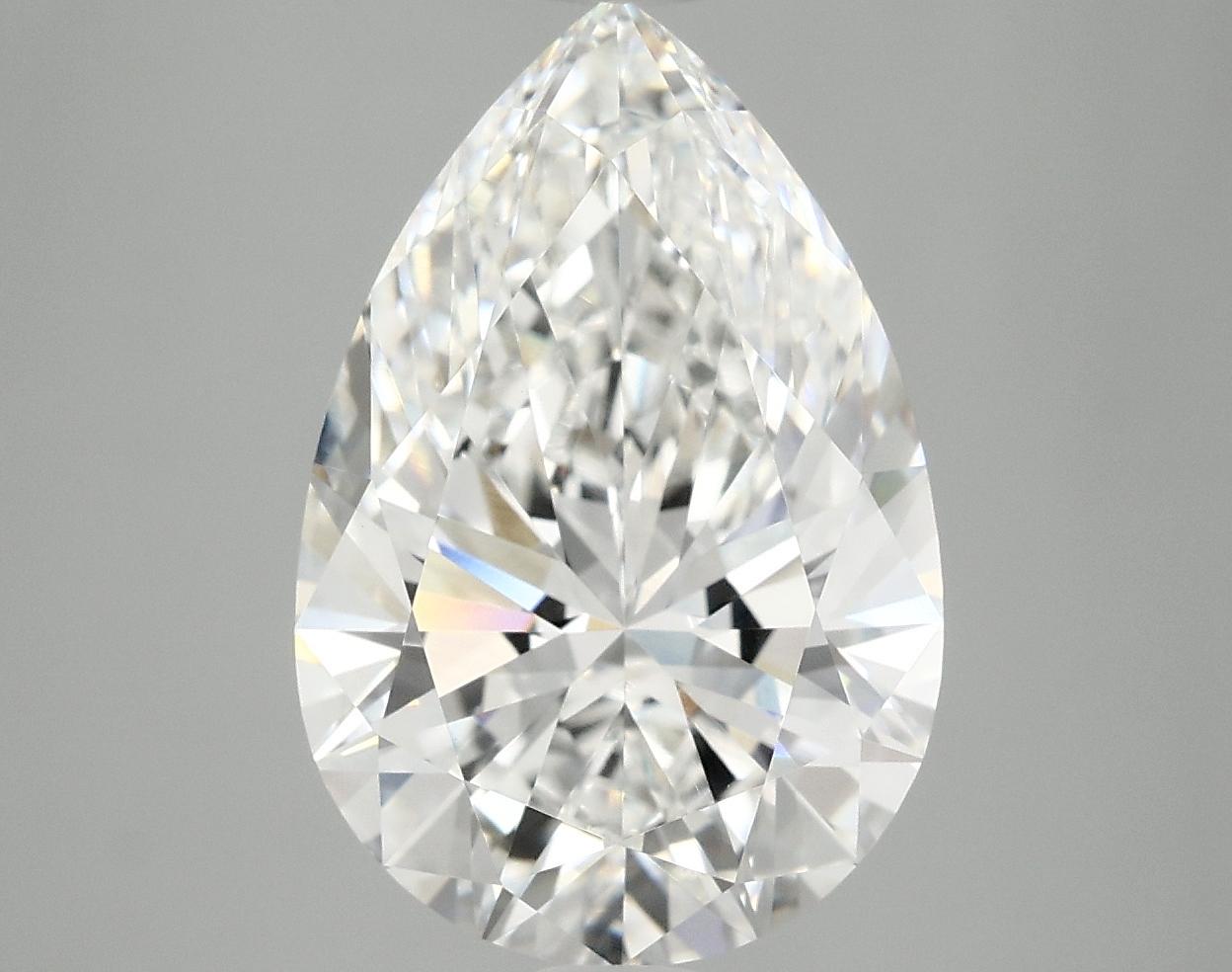 5.02 Carat Pear Shaped Excellent Cut VVS2 IGI Certified Lab Grown Diamond