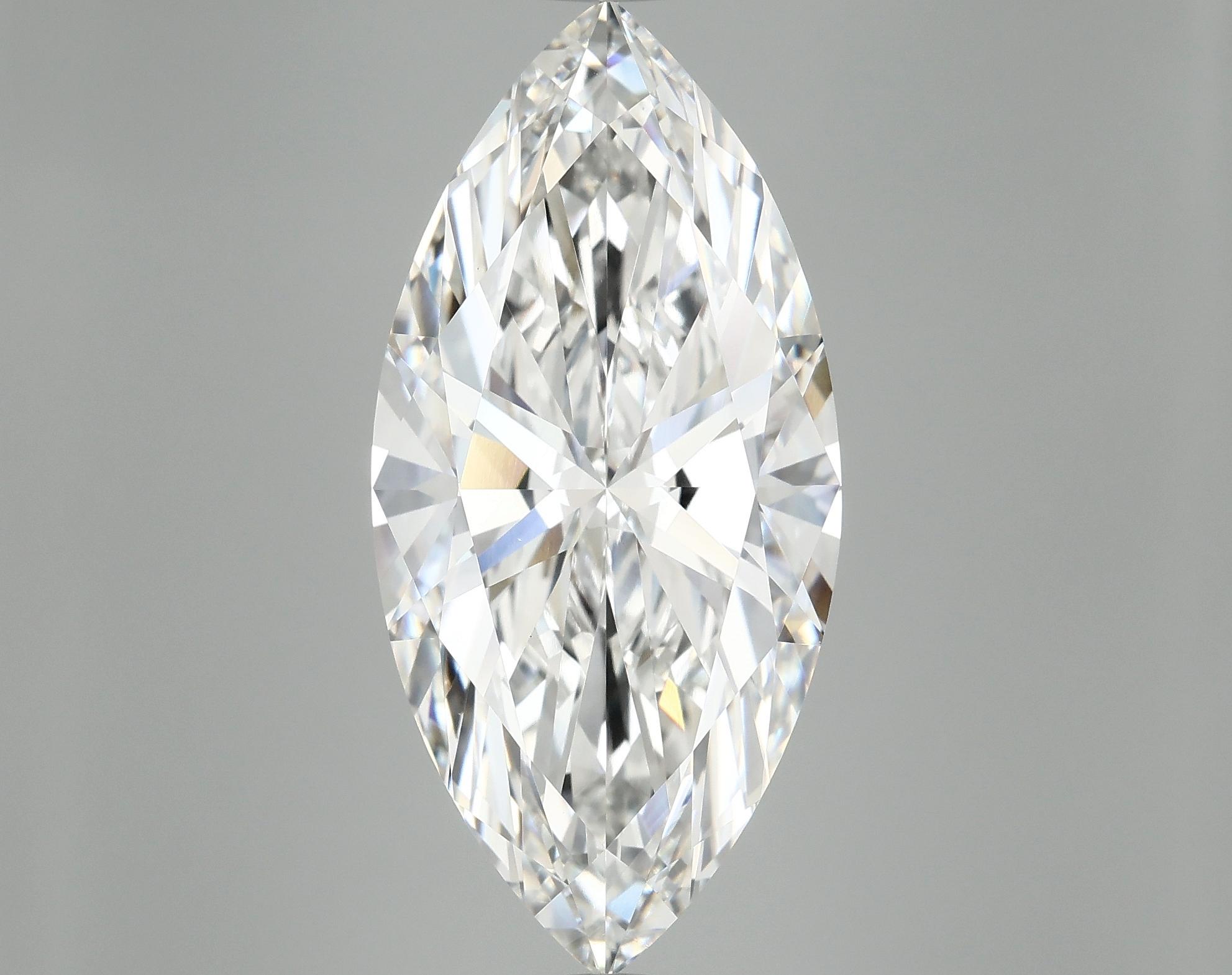 10.09 Carat Marquise Shaped Excellent Cut VVS2 IGI Certified Lab Grown Diamond