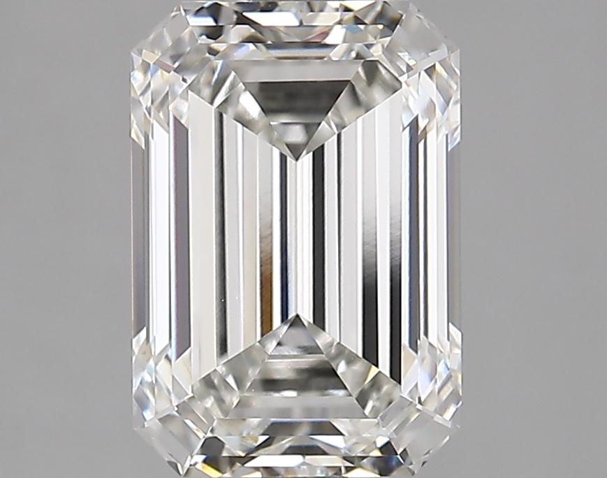 3.05 Carat Emerald Shaped Ideal Cut VVS2 IGI Certified Lab Grown Diamond