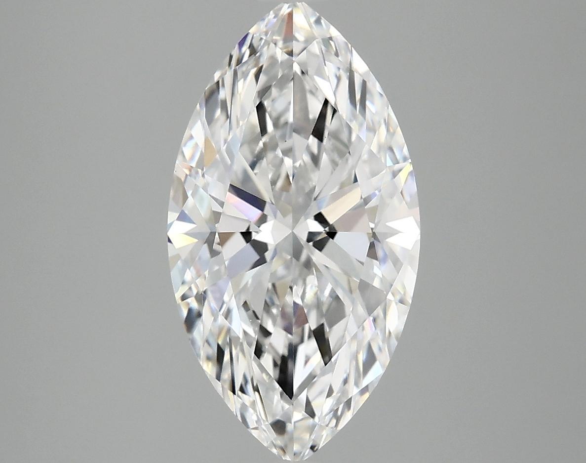 3.02 Carat Marquise Shaped Excellent Cut VVS2 IGI Certified Lab Grown Diamond