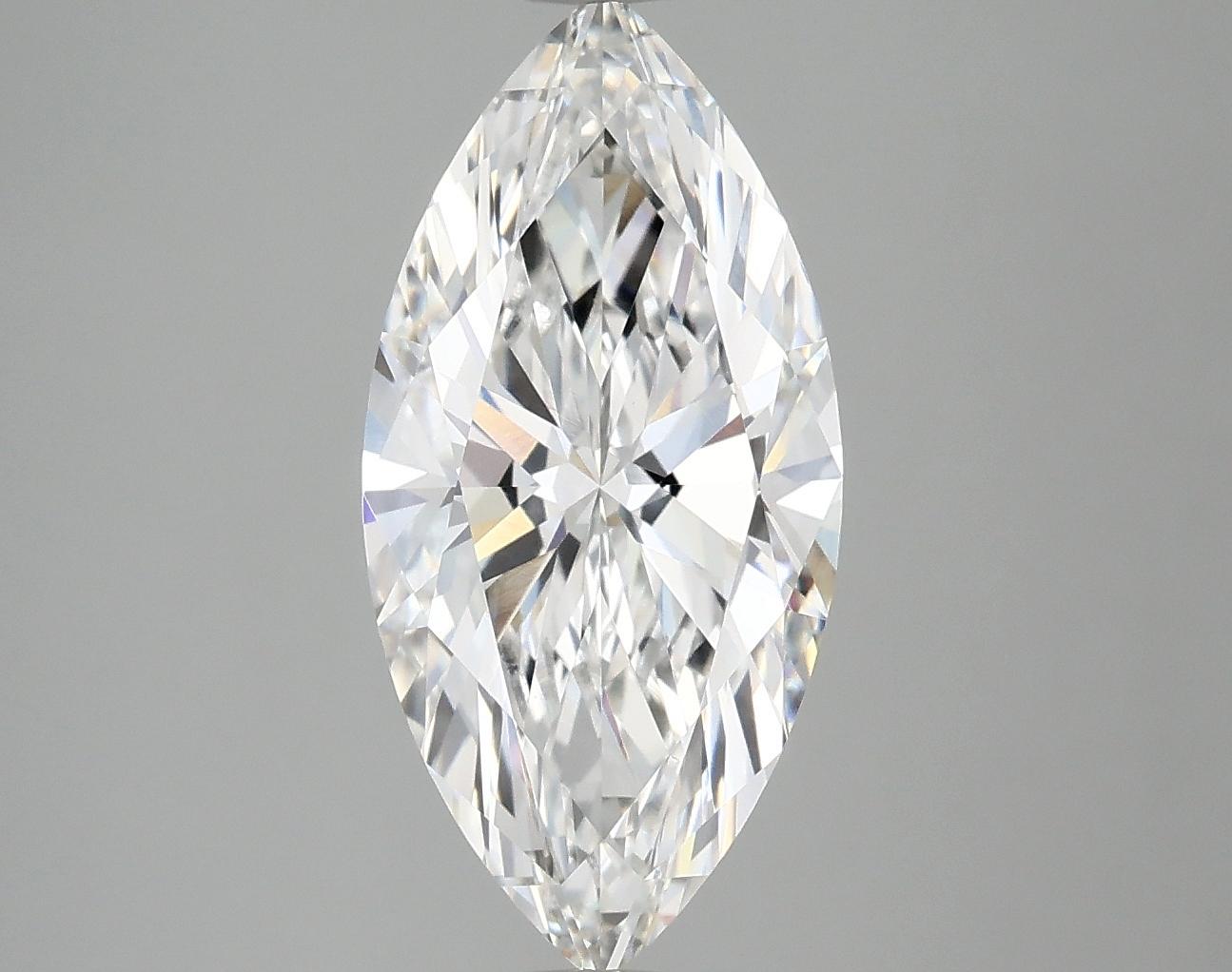 2.99 Carat Marquise Shaped Excellent Cut VVS2 IGI Certified Lab Grown Diamond