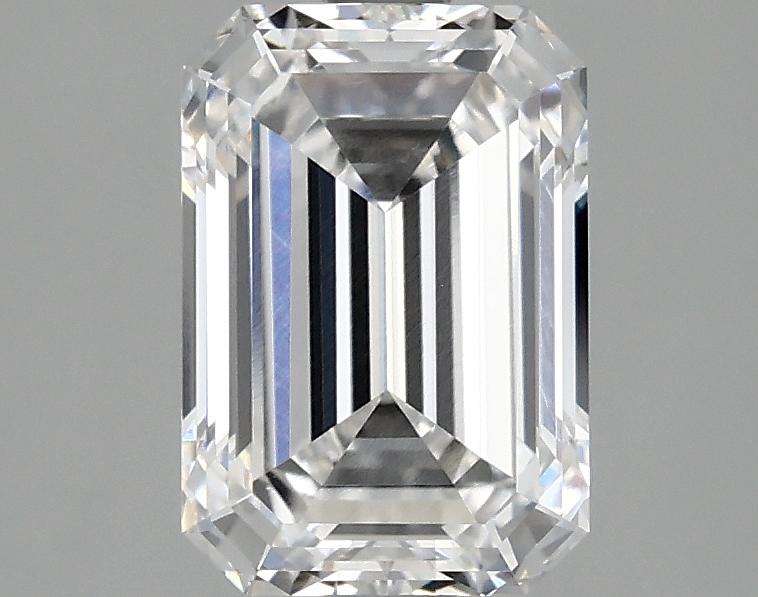 2.1 Carat Emerald Shaped Ideal Cut VVS2 IGI Certified Lab Grown Diamond