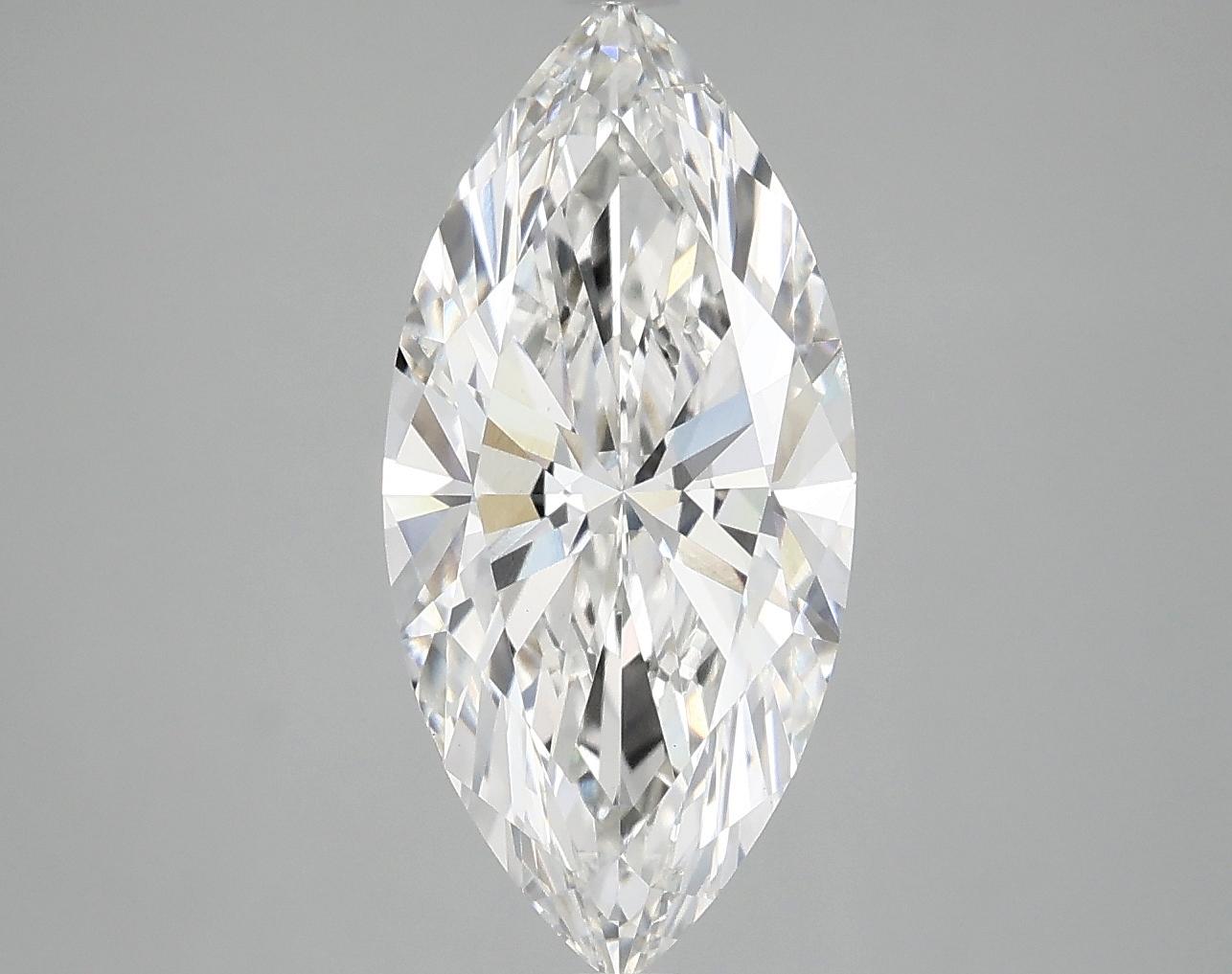 2.86 Carat Marquise Shaped Excellent Cut VS1 IGI Certified Lab Grown Diamond