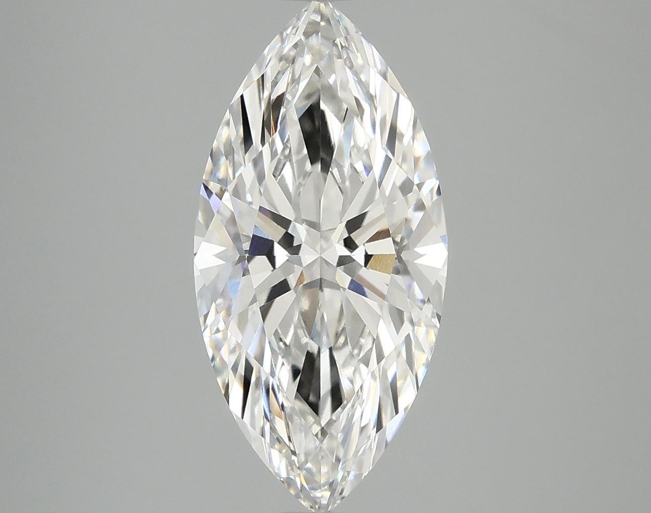 3.08 Carat Marquise Shaped Excellent Cut VVS2 IGI Certified Lab Grown Diamond