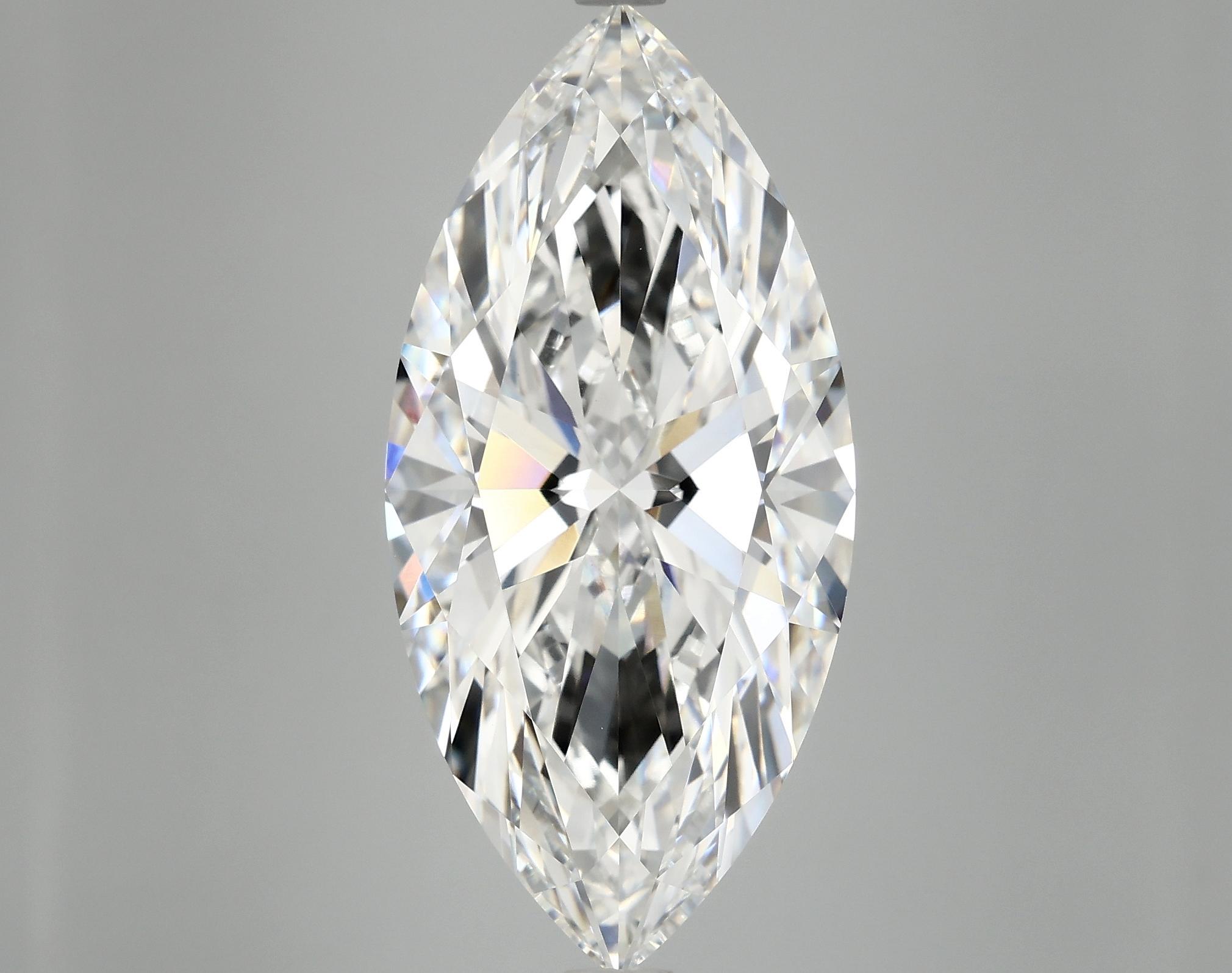 11.07 Carat Marquise Shaped Excellent Cut VVS2 IGI Certified Lab Grown Diamond