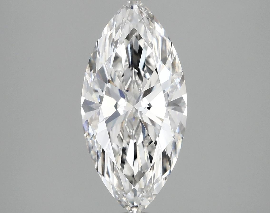 2.01 Carat Marquise Shaped Excellent Cut VVS2 IGI Certified Lab Grown Diamond
