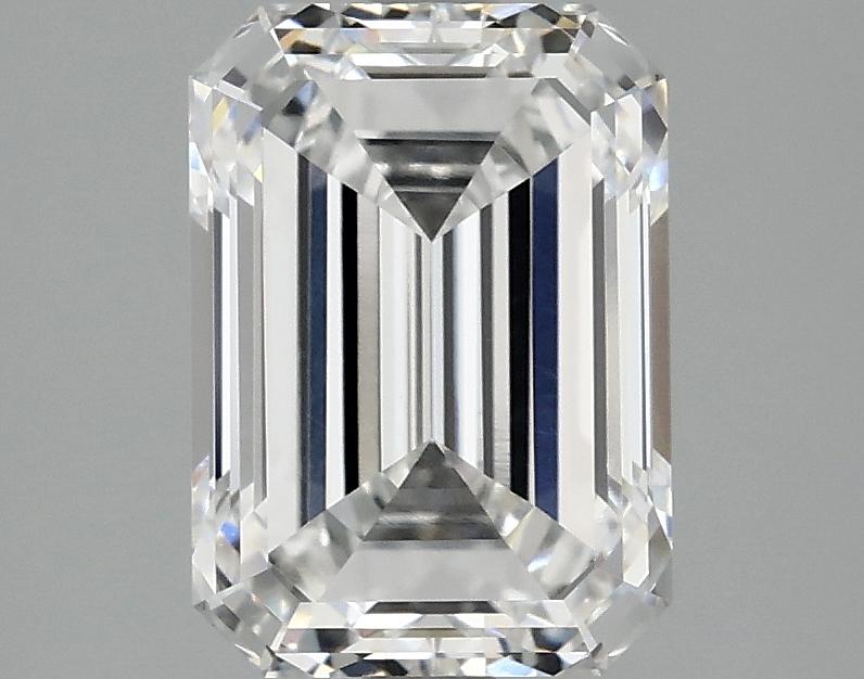 2.46 Carat Emerald Shaped Ideal Cut VVS2 IGI Certified Lab Grown Diamond