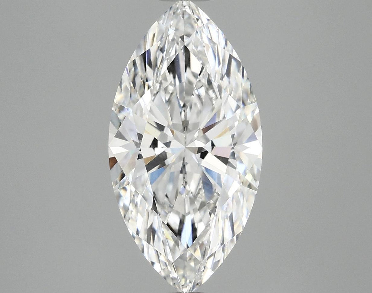 3.09 Carat Marquise Shaped Ideal Cut VVS2 IGI Certified Lab Grown Diamond