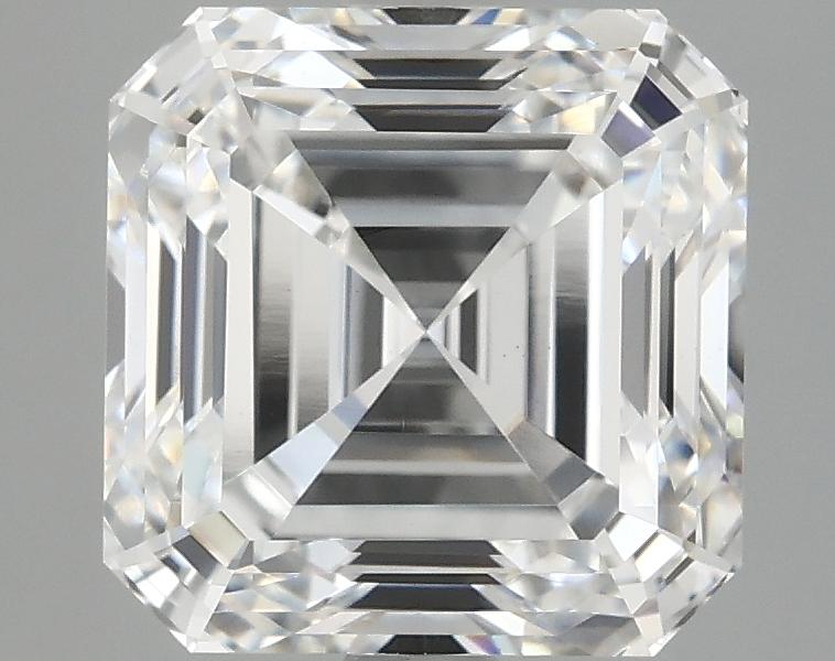 3.92 Carat Asscher Shaped Ideal Cut VVS2 IGI Certified Lab Grown Diamond