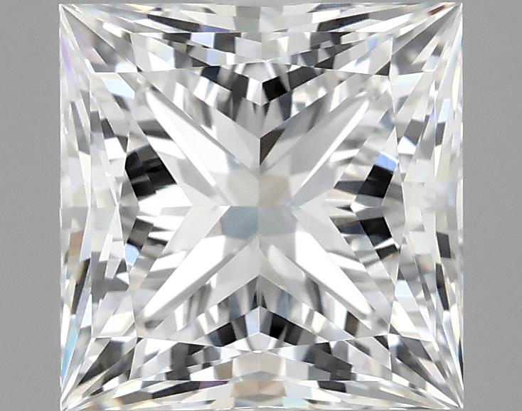 2.09 Carat Princess Shaped Ideal Cut VVS2 IGI Certified Lab Grown Diamond