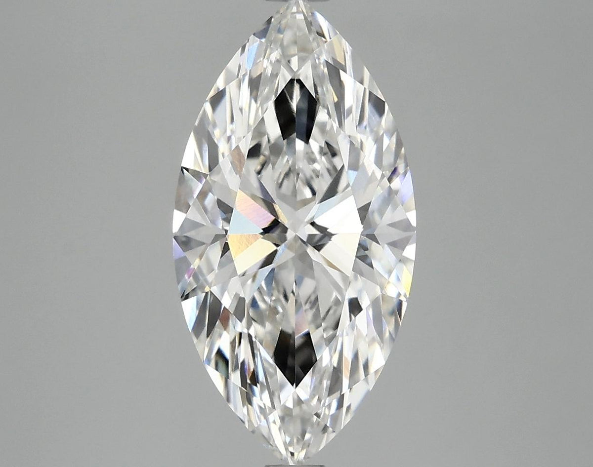 3.03 Carat Marquise Shaped Ideal Cut VVS2 IGI Certified Lab Grown Diamond