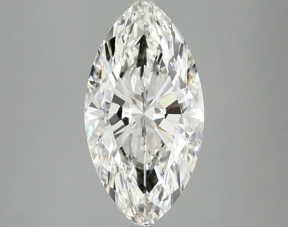 3.06 Carat Marquise Shaped Ideal Cut VVS2 IGI Certified Lab Grown Diamond