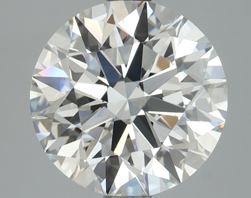 3.09 Carat Round Shaped Ideal Cut VVS2 IGI Certified Lab Grown Diamond