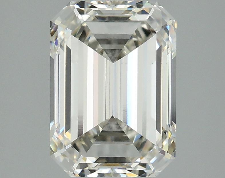 2.57 Carat Emerald Shaped Ideal Cut VVS2 IGI Certified Lab Grown Diamond