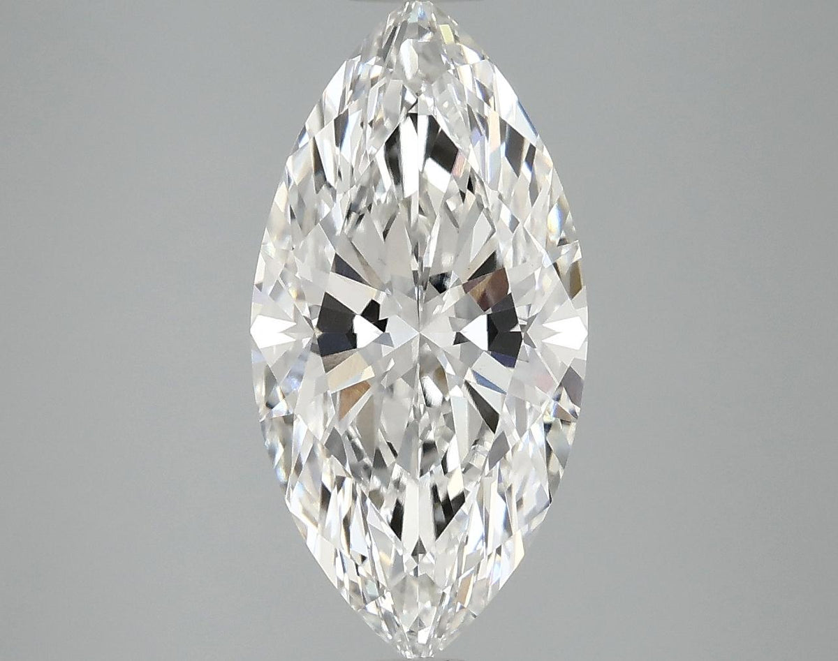 3.09 Carat Marquise Shaped Ideal Cut VVS2 IGI Certified Lab Grown Diamond