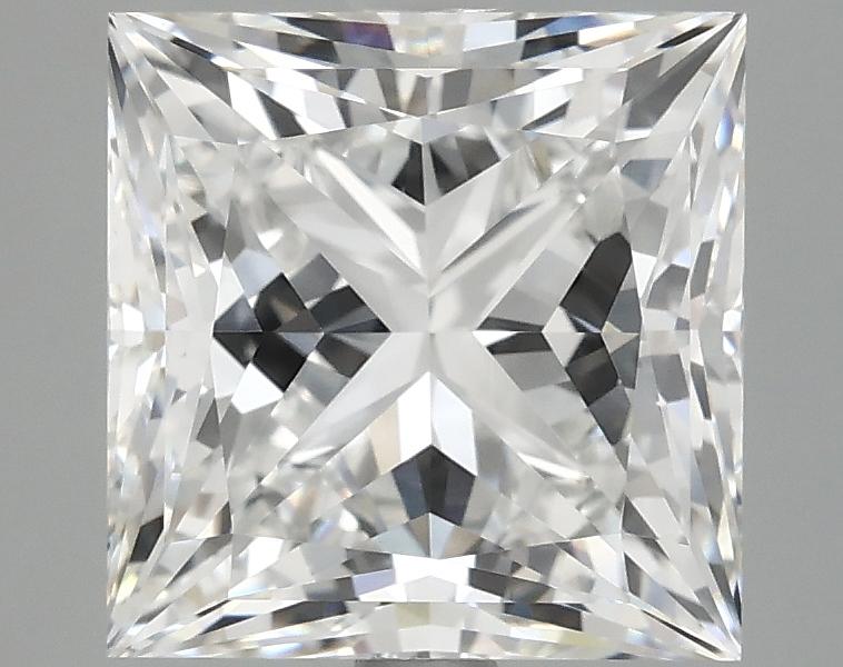 4.08 Carat Princess Shaped Ideal Cut VVS2 IGI Certified Lab Grown Diamond