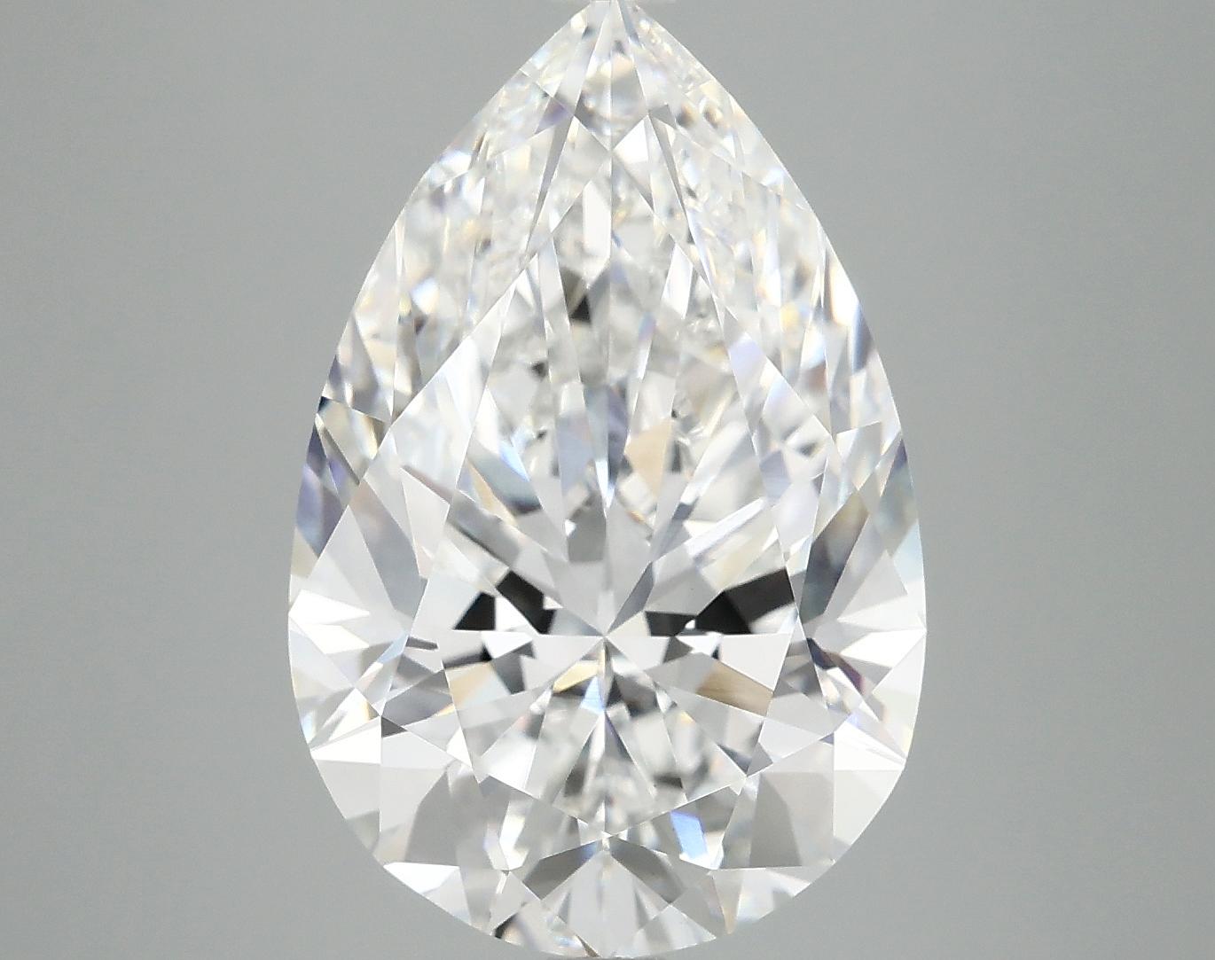 7.16 Carat Pear Shaped Excellent Cut VVS2 IGI Certified Lab Grown Diamond
