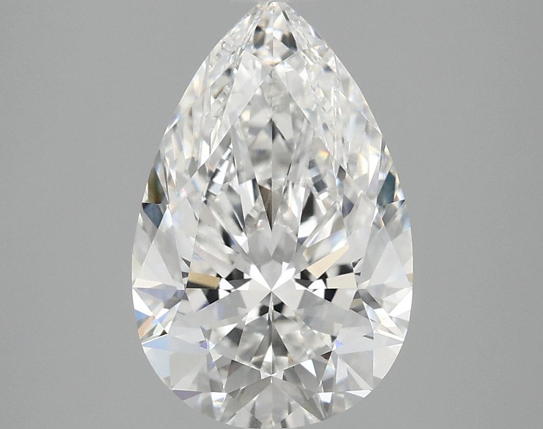 3.08 Carat Pear Shaped Ideal Cut VVS2 IGI Certified Lab Grown Diamond